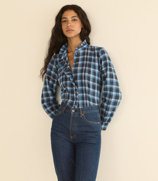 Barrett Organic Cotton Voile Pintuck Top – Valmont Plaid