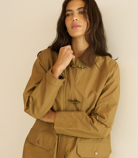 Waverley Raincoat – Coyote | Waxed Cotton-Nylon Coat