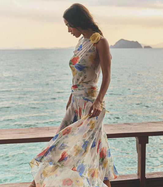 Zephirine Silk Georgette Dress – Anemone Grove